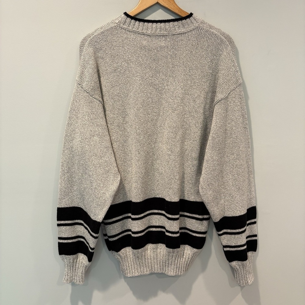 Vtg 90s Headline Sports Washington Capitals Screaming Eagle Heavy Knit Sweater - Picture 11 of 11